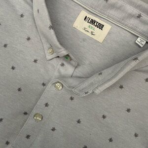 Linksoul Men’s Astoria Printed Lightweight Pique Polo Short Sleeve Size xxl Golf